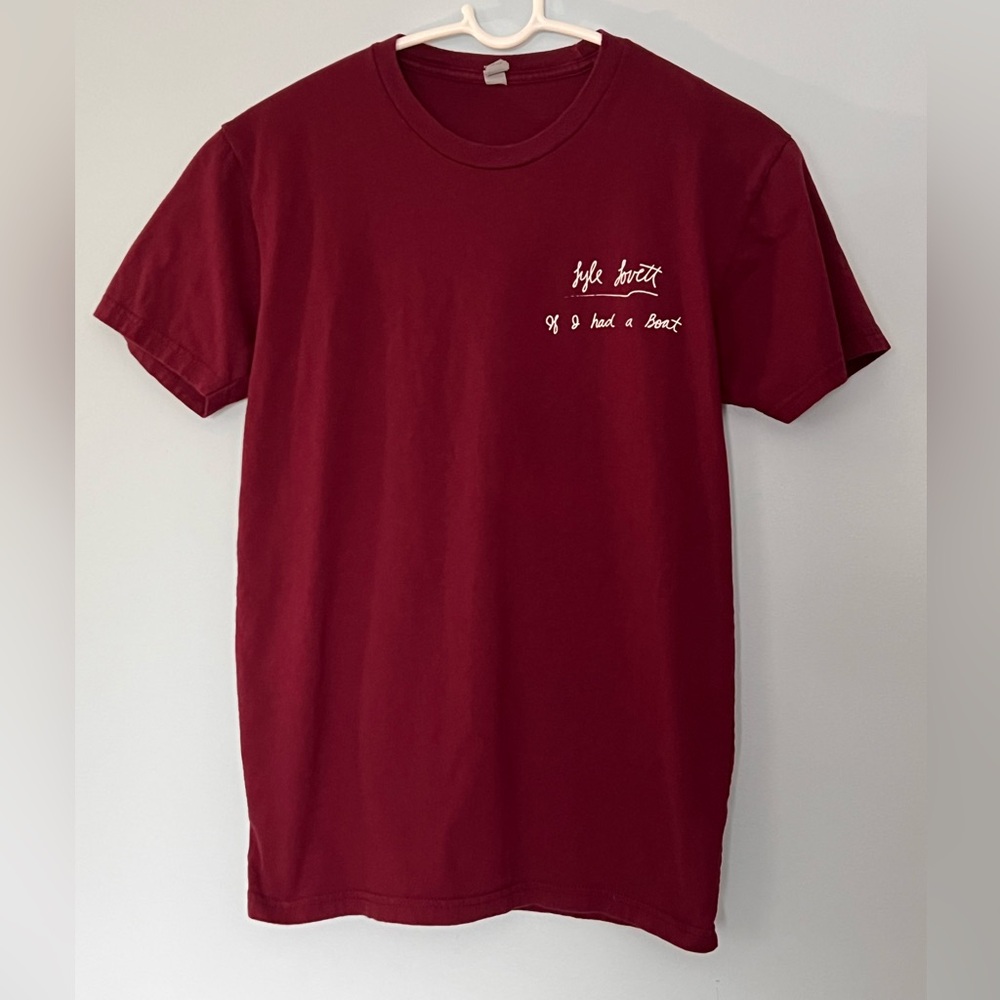 Lyle Lovett If I Had a Boat concert t-shirt 🛥️